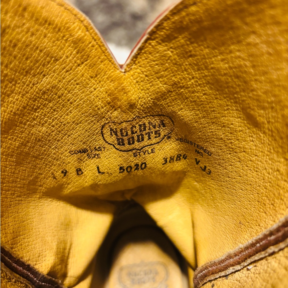 Nocona Tan Leather Cowboy Boots - Picture 13 of 13